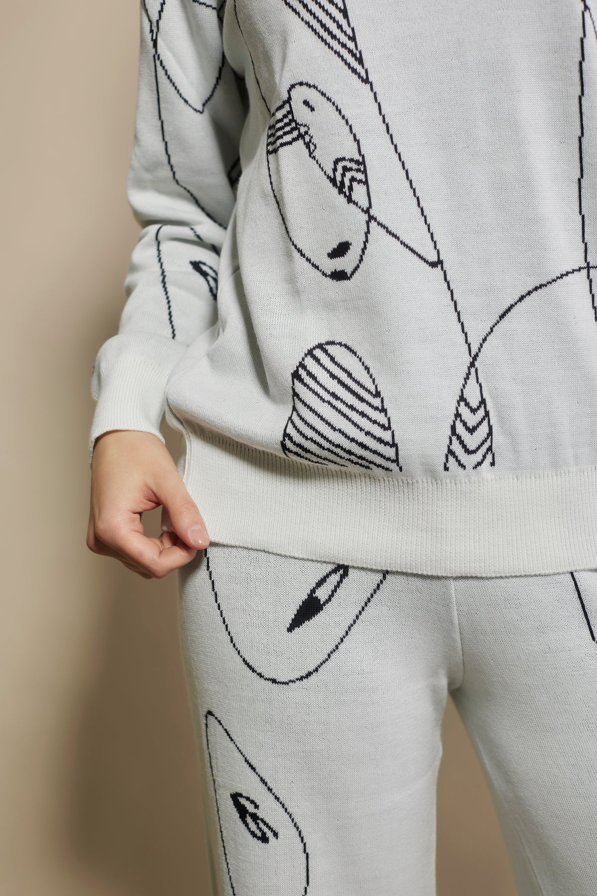 AG Punto Immagine sweater in merino wool White