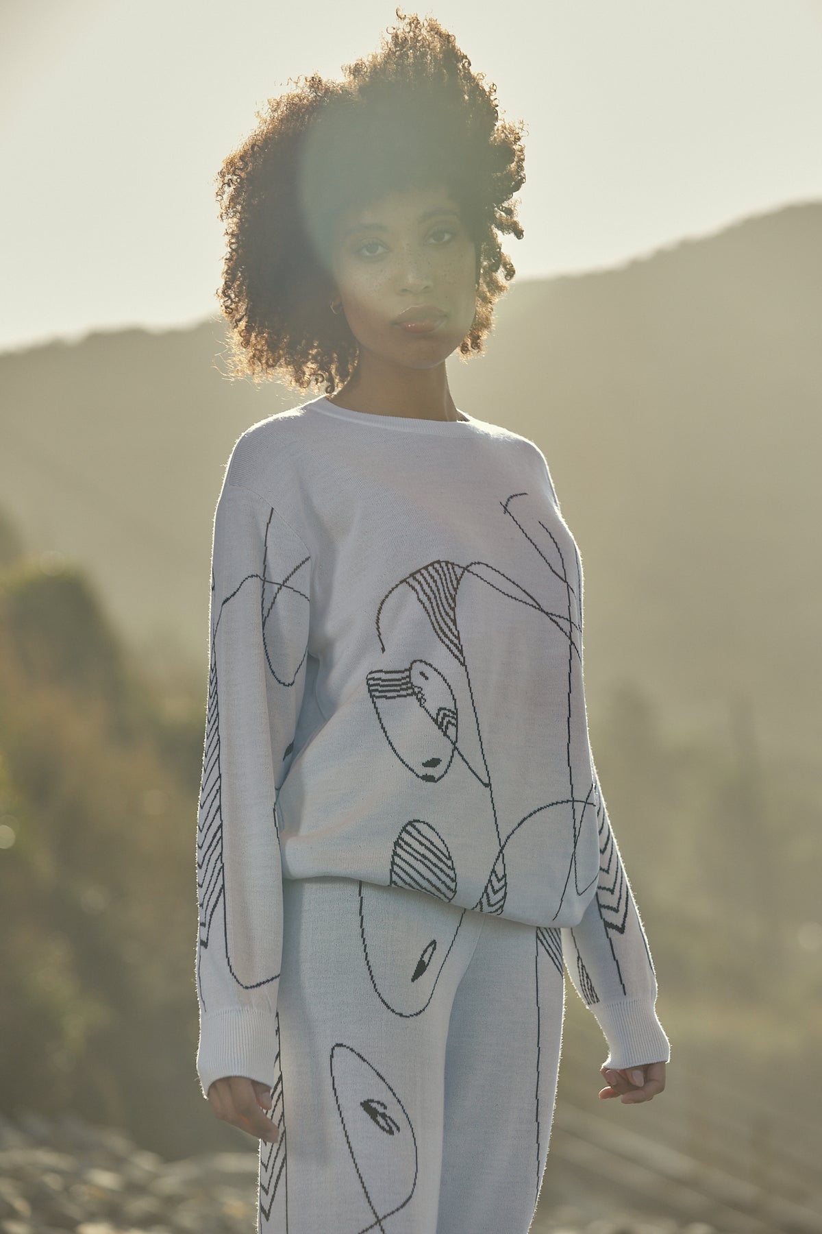 AG Punto Immagine tracksuit in merino wool White
