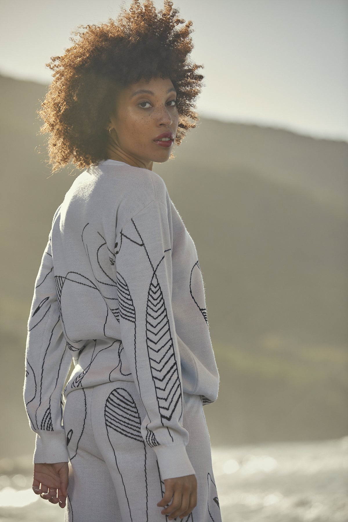 AG Punto Immagine sweater in merino wool White