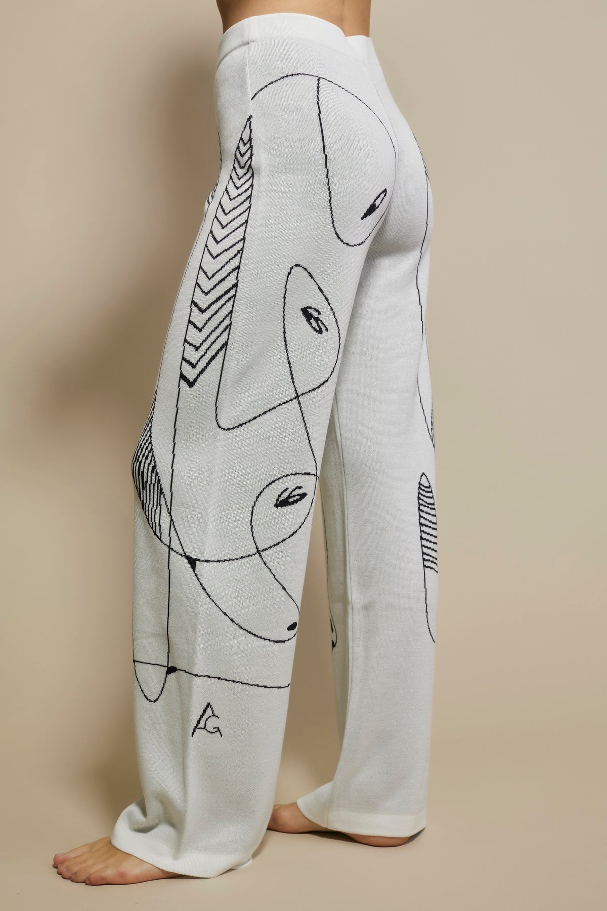 AG Punto Immagine tracksuit in merino wool White