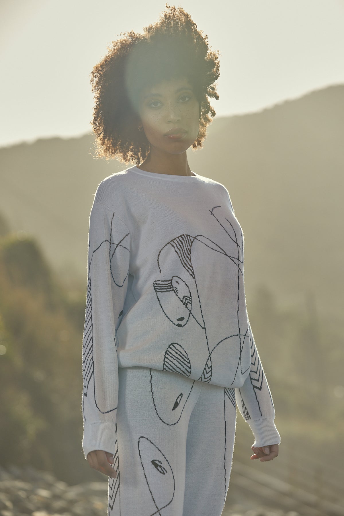 AG Punto Immagine sweater in merino wool White